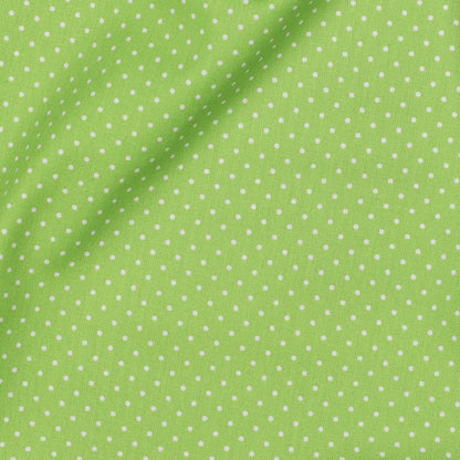 POPLIN PETIT DOTS - LIME