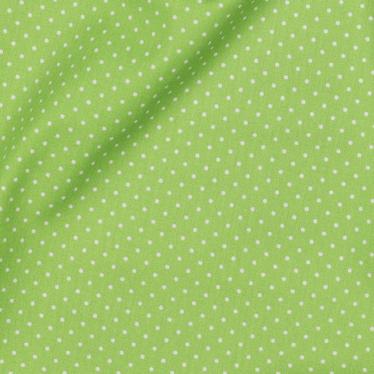 POPLIN PETIT DOTS - LIME