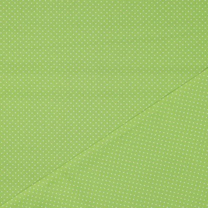 POPLIN PETIT DOTS - LIME
