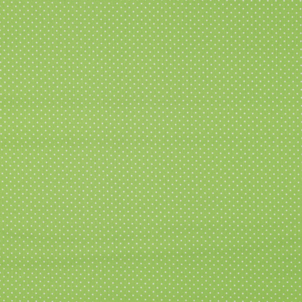 POPLIN PETIT DOTS - LIME