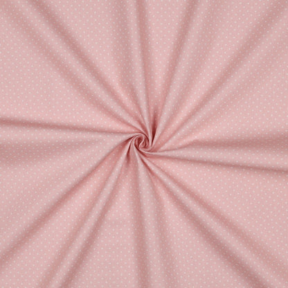 POPLIN PETIT DOTS - OLD ROSE