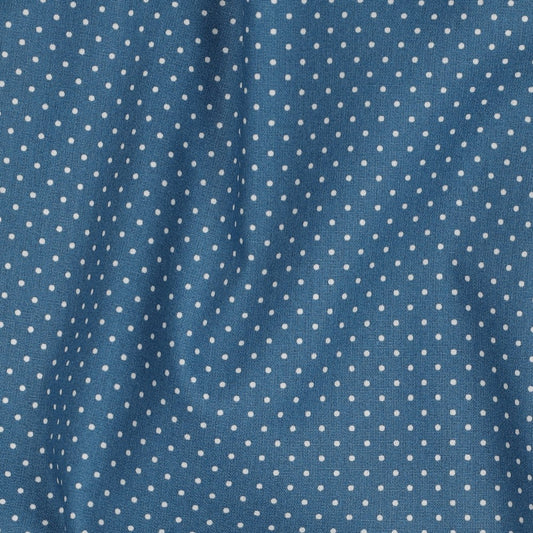 POPLIN PETIT DOTS - BLUE