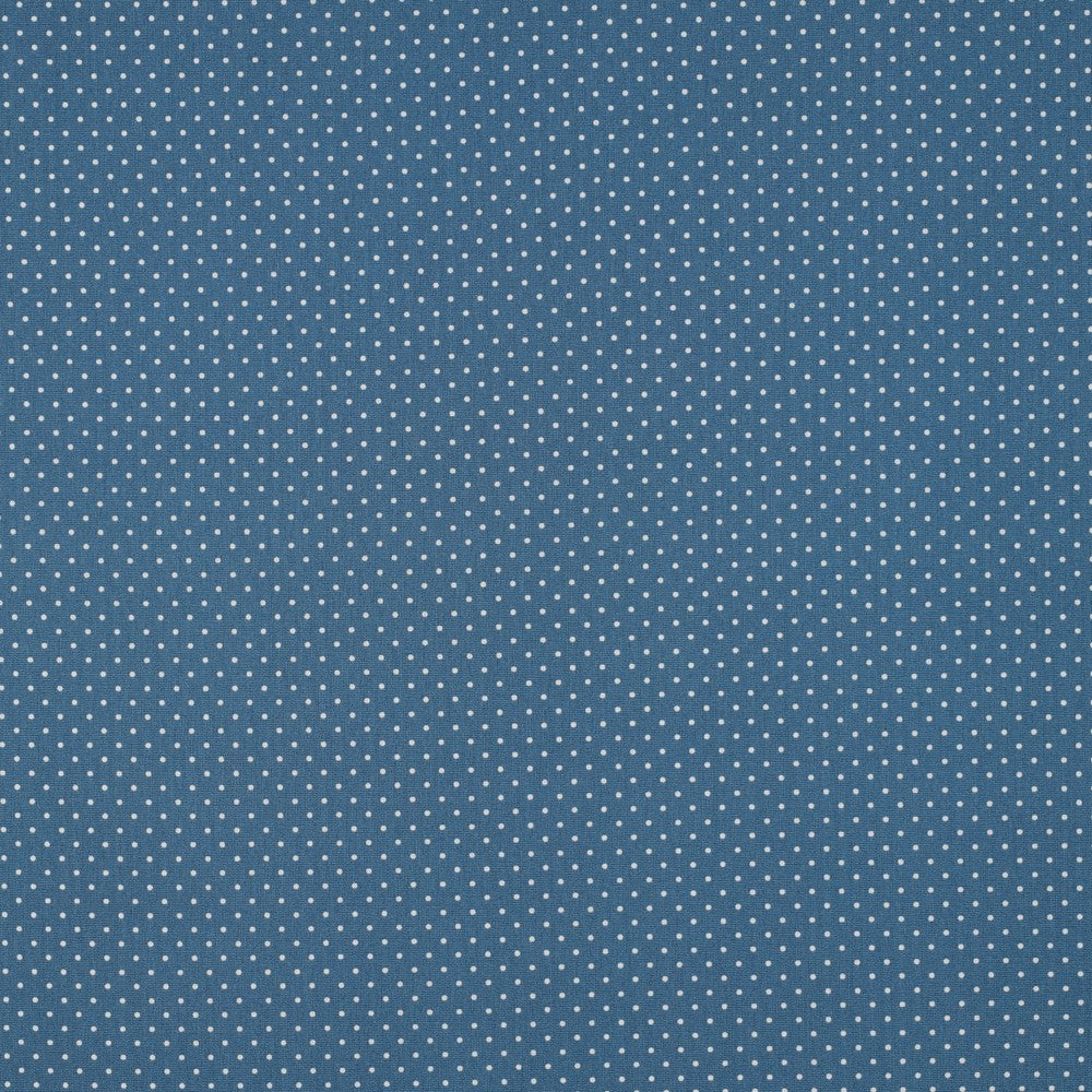POPLIN PETIT DOTS - BLUE