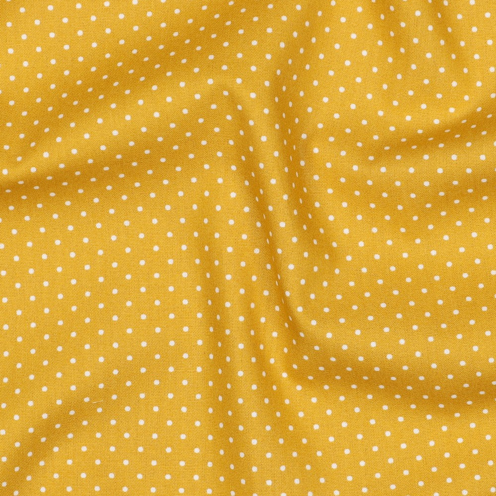 POPLIN PETIT DOTS - OCHRE