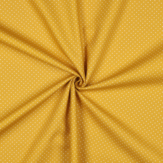 POPLIN PETIT DOTS - OCHRE