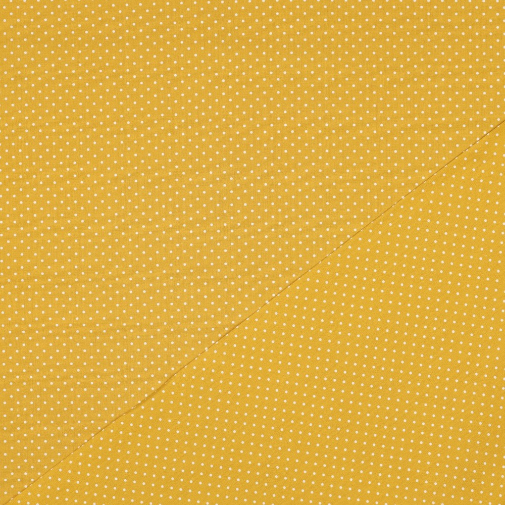 POPLIN PETIT DOTS - OCHRE