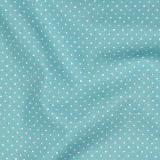 POPLIN PETIT DOTS - OLD GREEN
