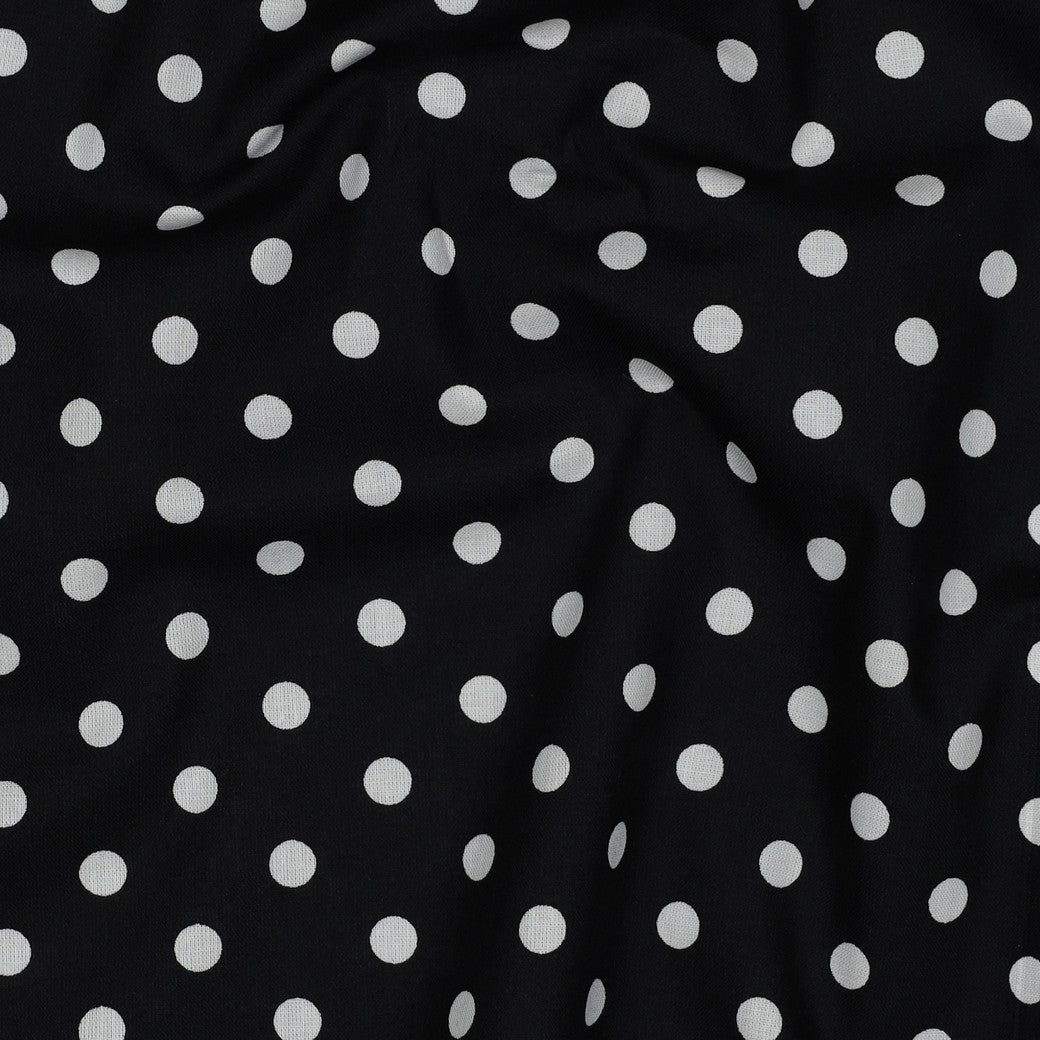 POPLIN DOTS - BLACK