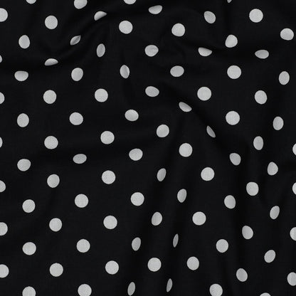 POPLIN DOTS - BLACK
