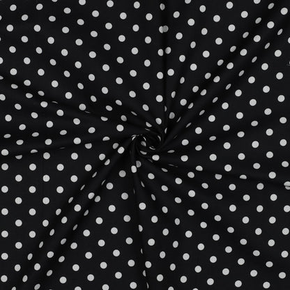 POPLIN DOTS - BLACK