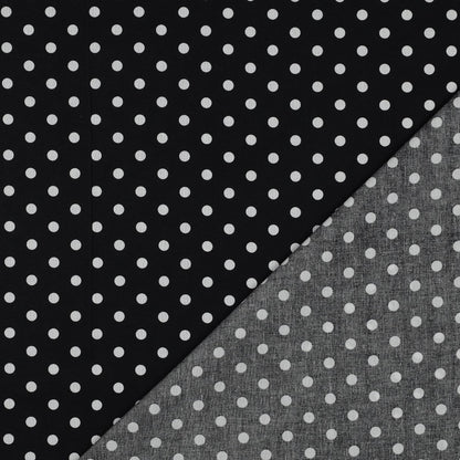 POPLIN DOTS - BLACK