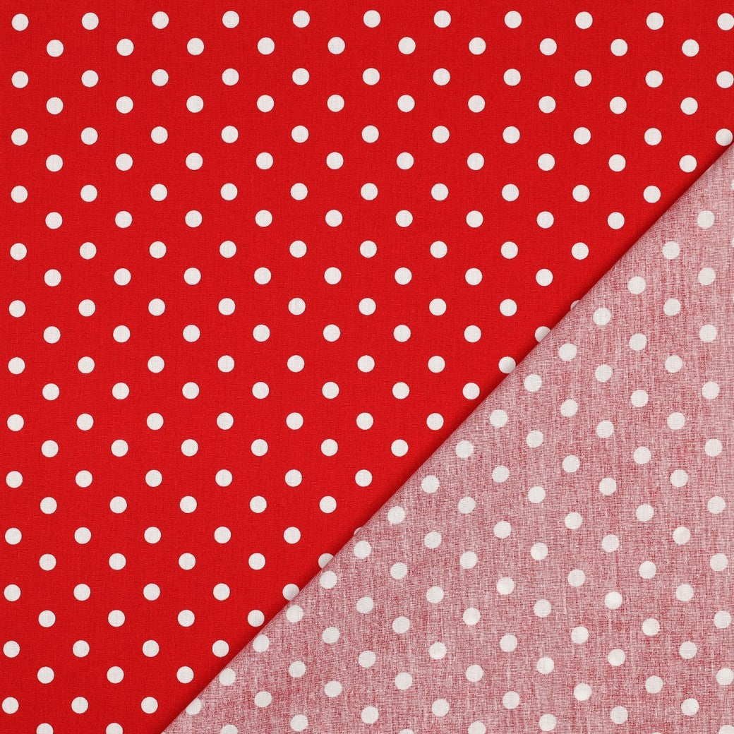 POPLIN DOTS - RED