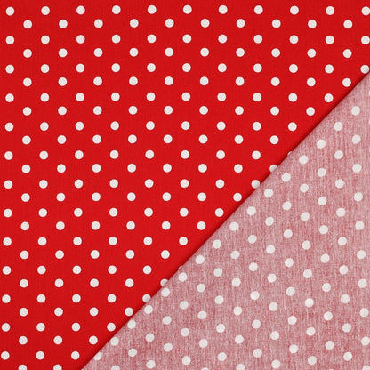 POPLIN DOTS - RED