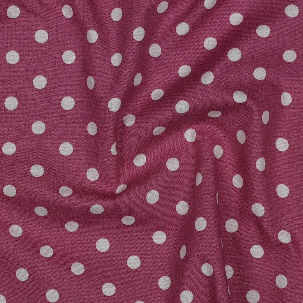 POPLIN DOTS - MAUVE