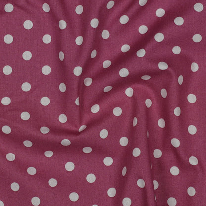 POPLIN DOTS - MAUVE