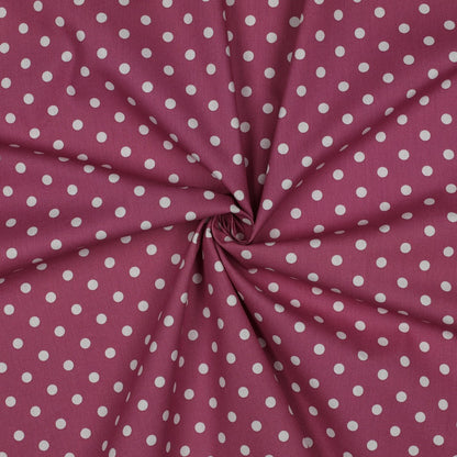 POPLIN DOTS - MAUVE