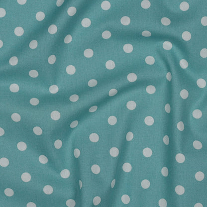 POPLIN DOTS - OLD GREEN