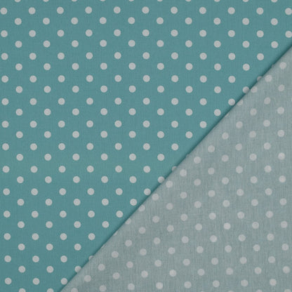 POPLIN DOTS - OLD GREEN