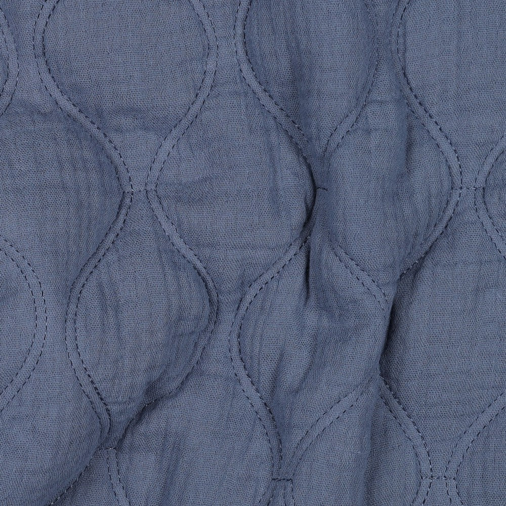 DOUBLE GAUZE QUILT - JEANS