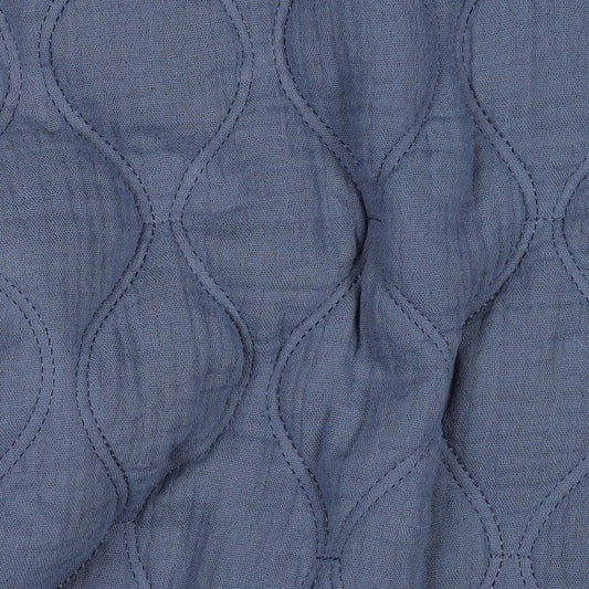 DOUBLE GAUZE QUILT - JEANS