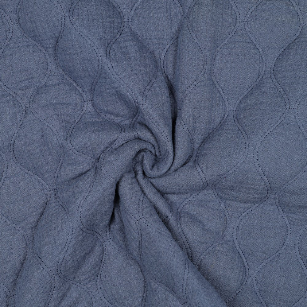 DOUBLE GAUZE QUILT - JEANS