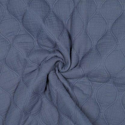 DOUBLE GAUZE QUILT - JEANS