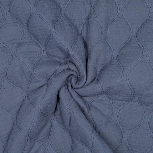 DOUBLE GAUZE QUILT - JEANS