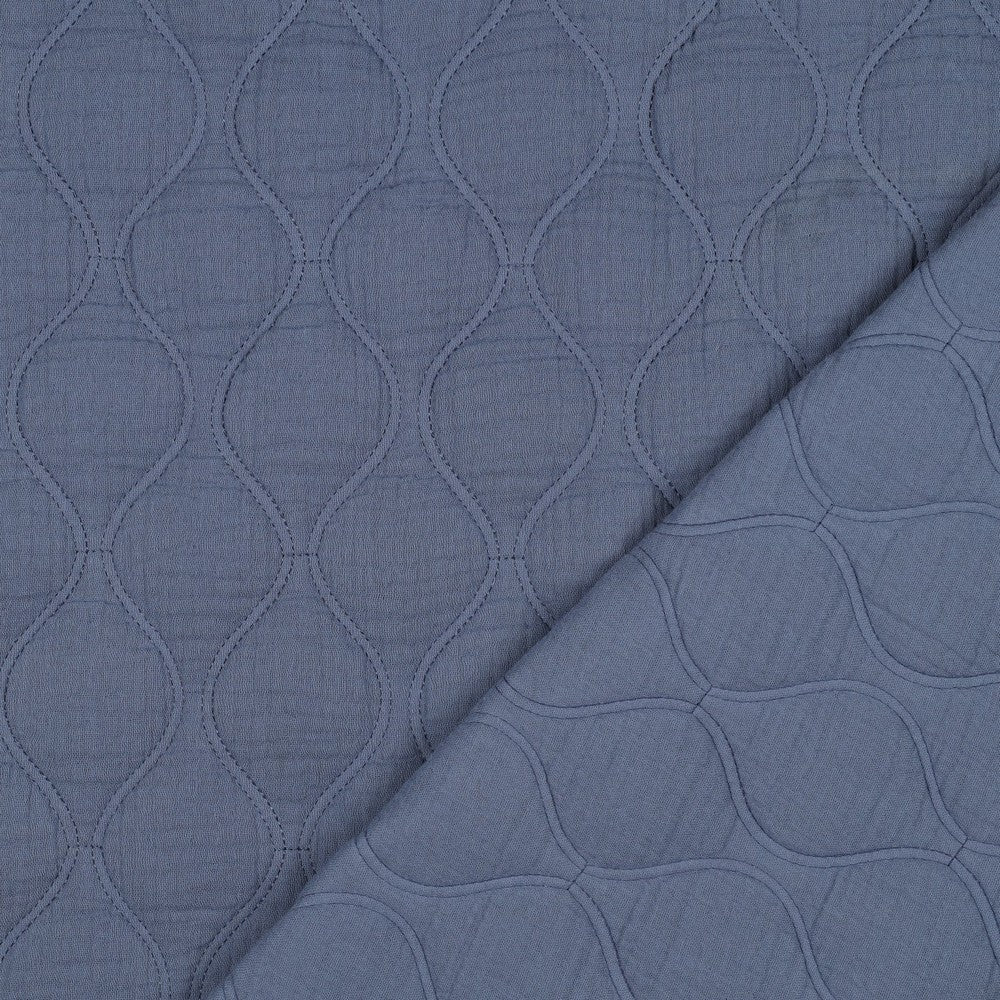 DOUBLE GAUZE QUILT - JEANS