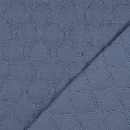 DOUBLE GAUZE QUILT - JEANS