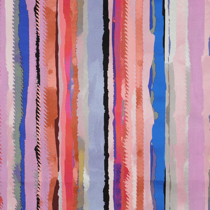 COTTON SATIN DIGITAL STRIPES MAUVE