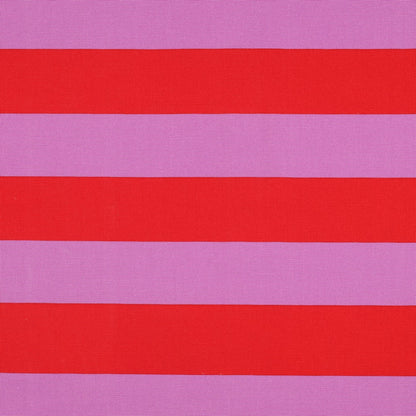 CANVAS STRIPES Red/Mauve