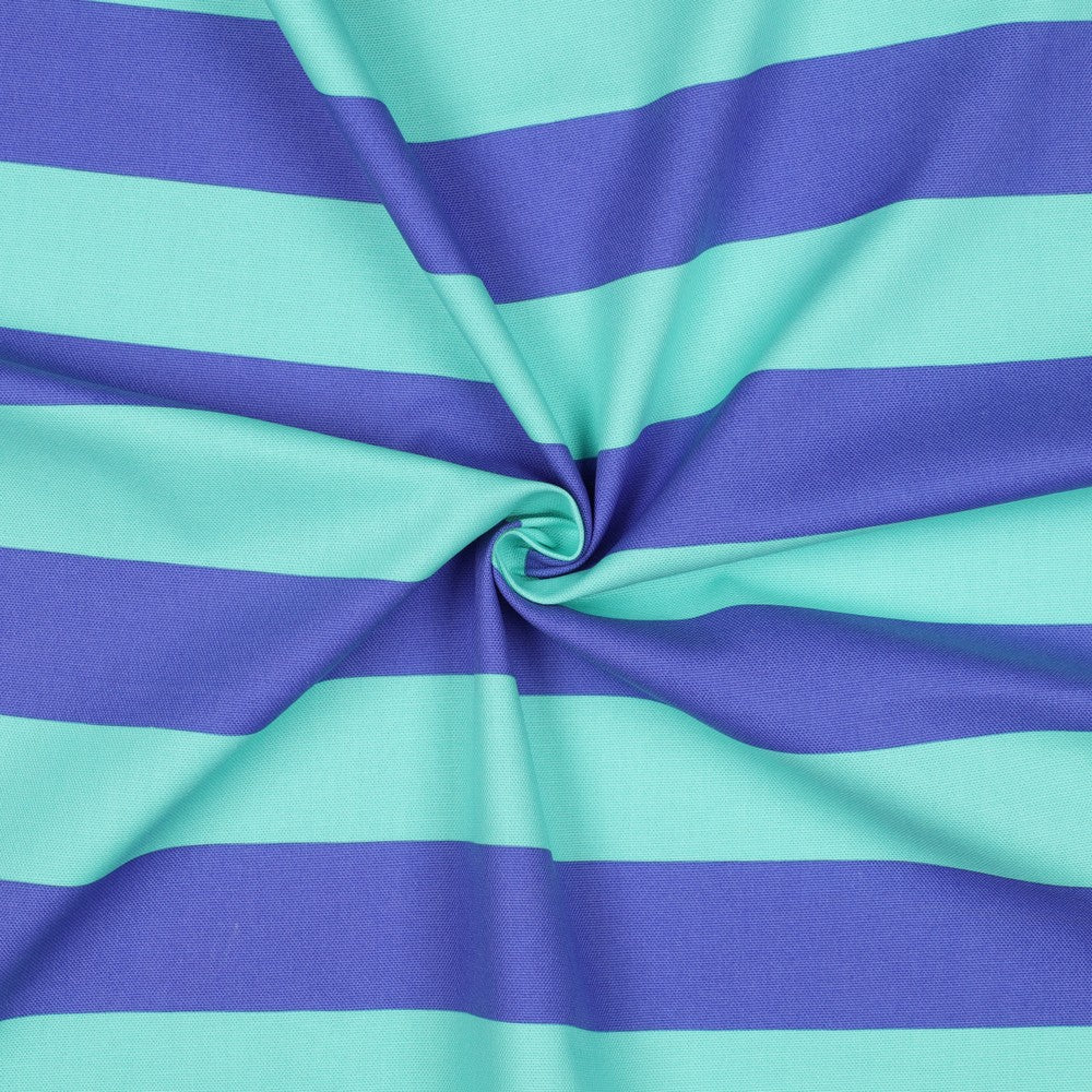 CANVAS STRIPES Mint/Blue