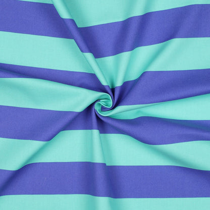 CANVAS STRIPES Mint/Blue