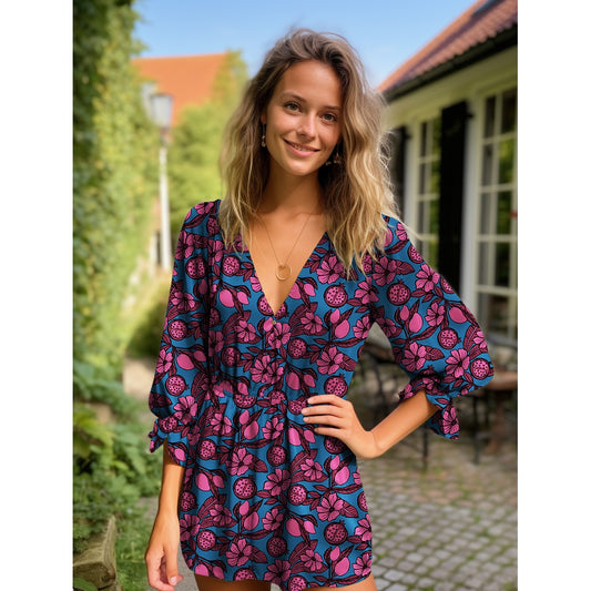 VISCOSE RADIANCE FLOWERS PINK