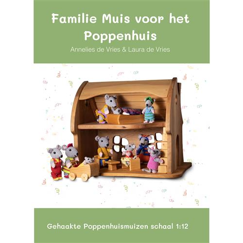 Familie Muis voor het poppenhuis