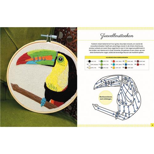 Vogels borduren