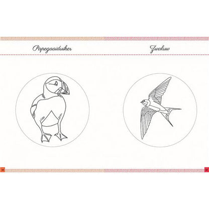 Vogels borduren