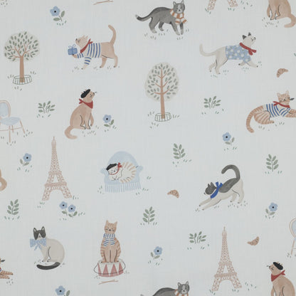 FINE POPLIN DIGITAL VIVE LA FRANCE WHITE