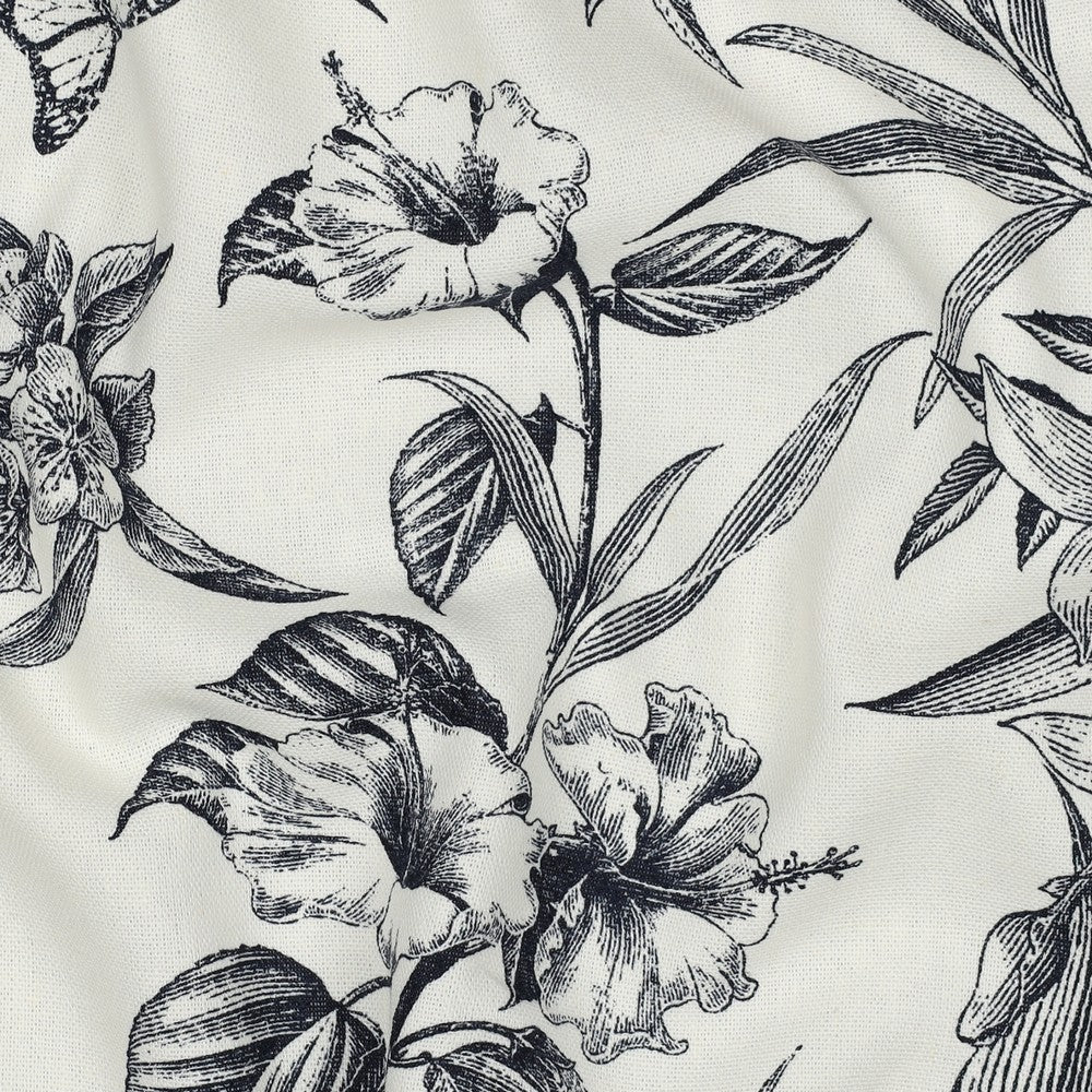 LINEN VISCOSE FLOWERS