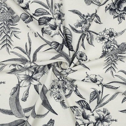 LINEN VISCOSE FLOWERS