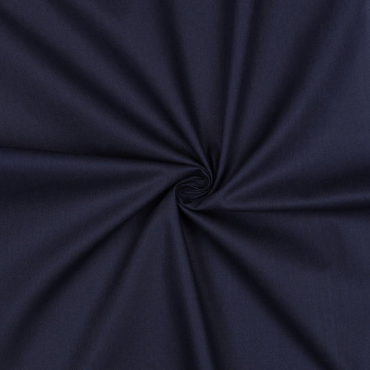 COTTON POPLIN - NAVY