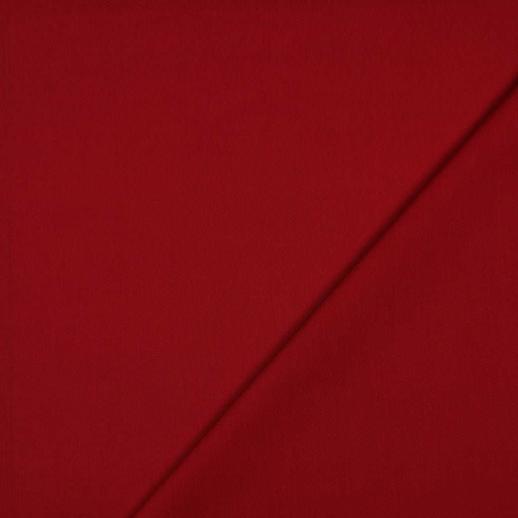 COTTON POPLIN - WINE RED