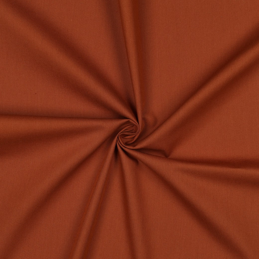 COTTON POPLIN - COGNAC