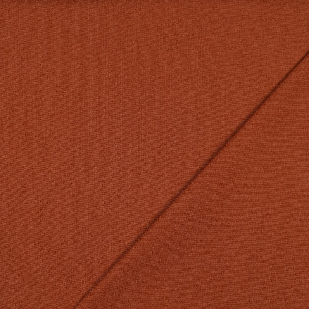 COTTON POPLIN - COGNAC