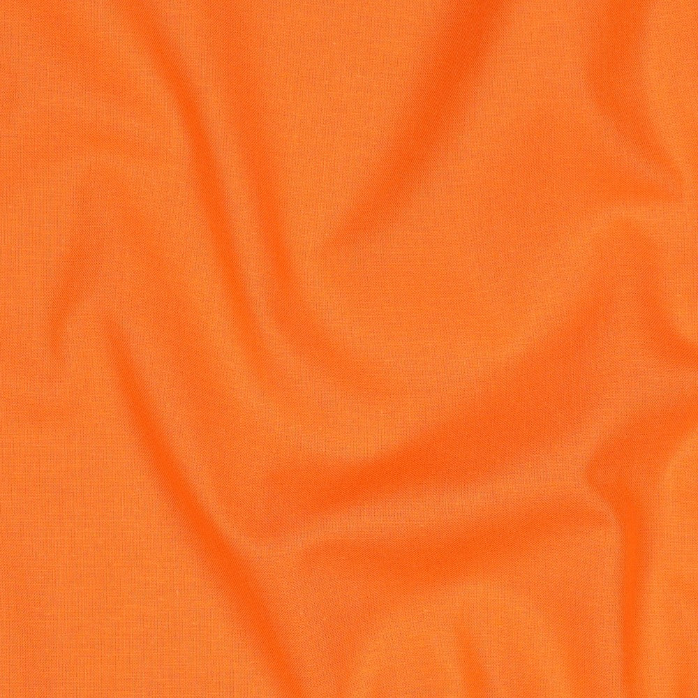 COTTON POPLIN - TANGERINE