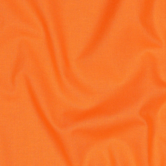 COTTON POPLIN - TANGERINE