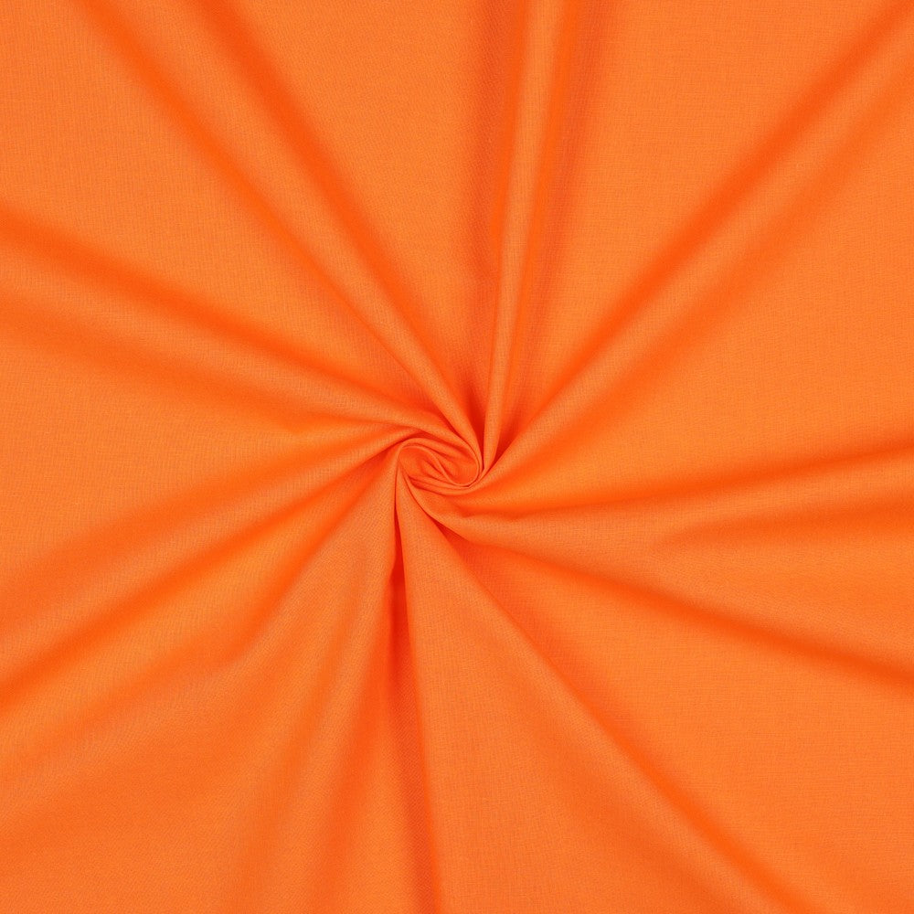 COTTON POPLIN - TANGERINE