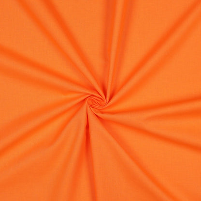 COTTON POPLIN - TANGERINE