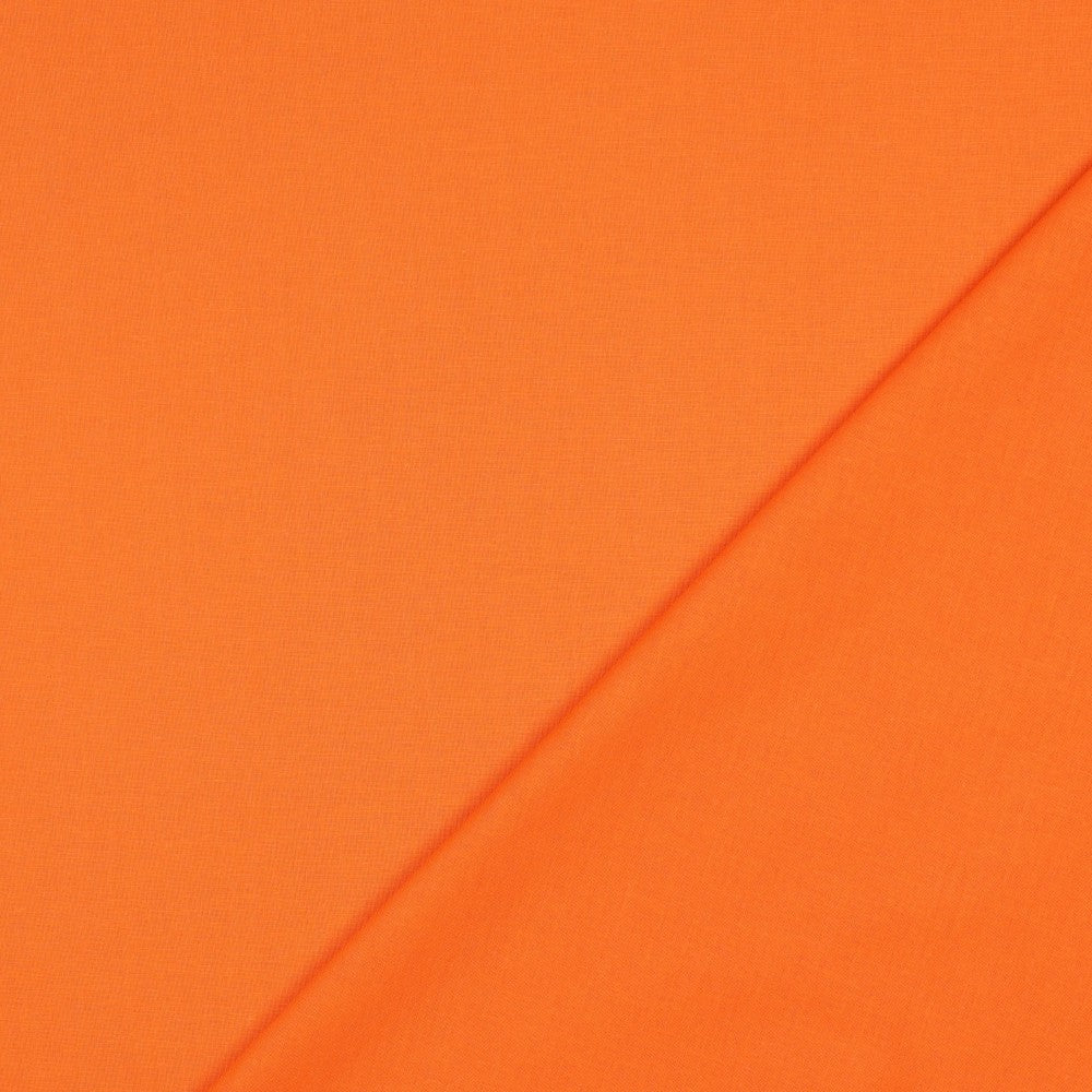COTTON POPLIN - TANGERINE