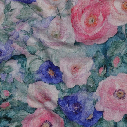 DOUBLE GAUZE DIGITAL FLOWERS